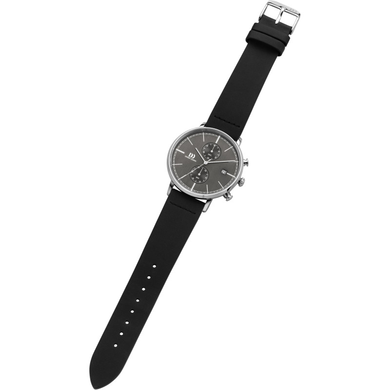 danish-design-tidlos-koltur-iq14q1290-herenhorloge-zilverkleurig-42-mm-met-leren-band