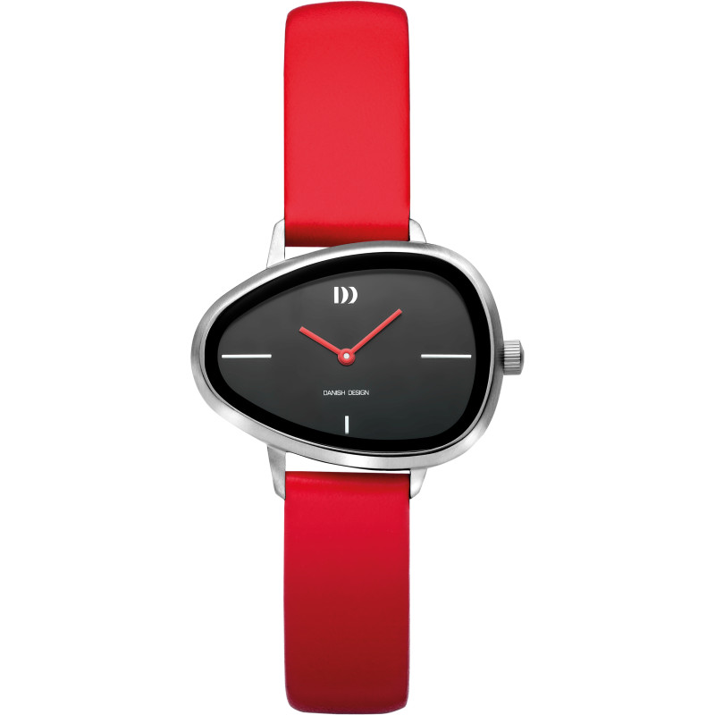 danish-design-frihed-elvsten-red-iv24q1305-dameshorloge-van-rood-leer-met-zwarte-wijzerplaat-35-mm