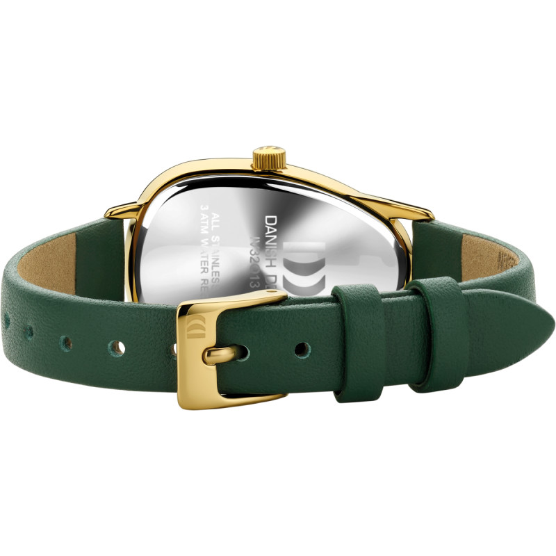 danish-design-frihed-fjordsten-iv32q1306-dameshorloge-van-goudkleurig-staal-en-groen-leren-band-26-mm