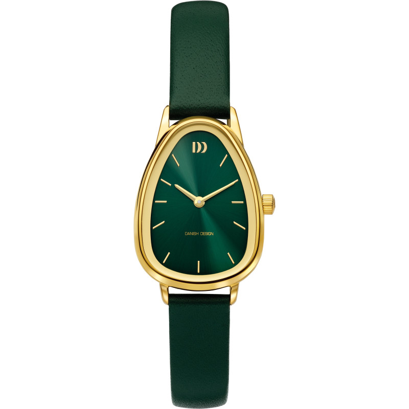 danish-design-frihed-fjordsten-iv32q1306-dameshorloge-van-goudkleurig-staal-en-groen-leren-band-26-mm