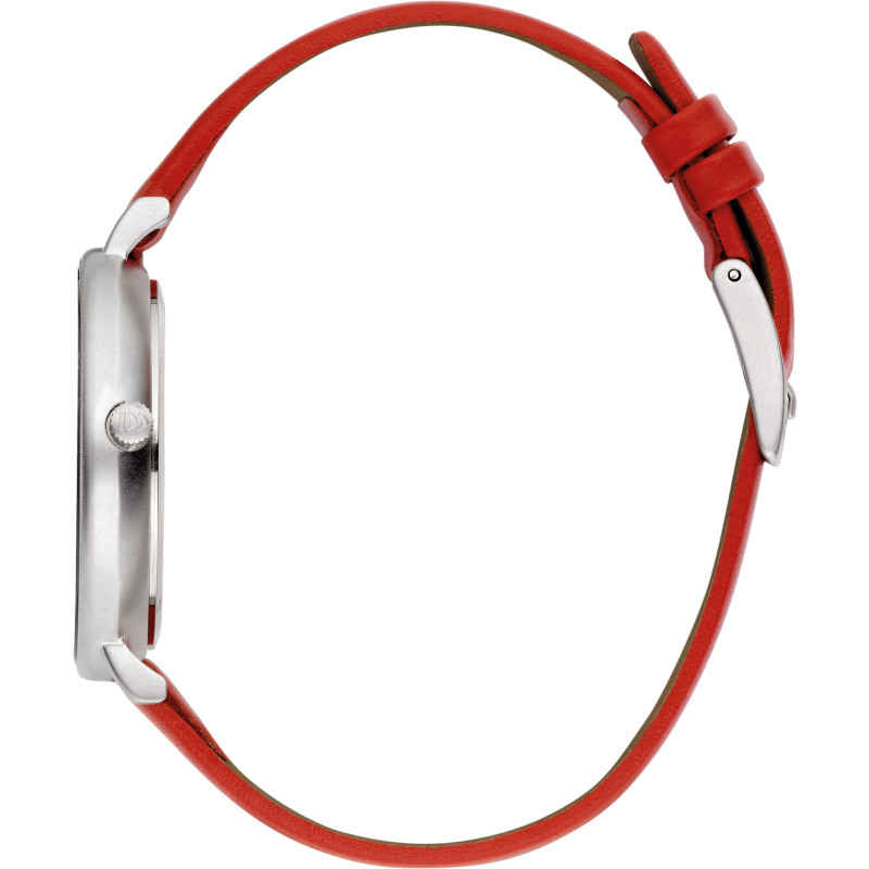 danish-design-mane-red-iv24q1260-dameshorloge-zilverkleurig-staal-en-roodleren-band-35-mm