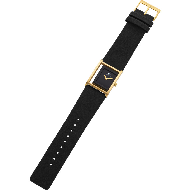 danish-design-pico2-iv11q1292-dameshorloge-met-goudkleurige-kast-en-zwarte-band-o-27-mm