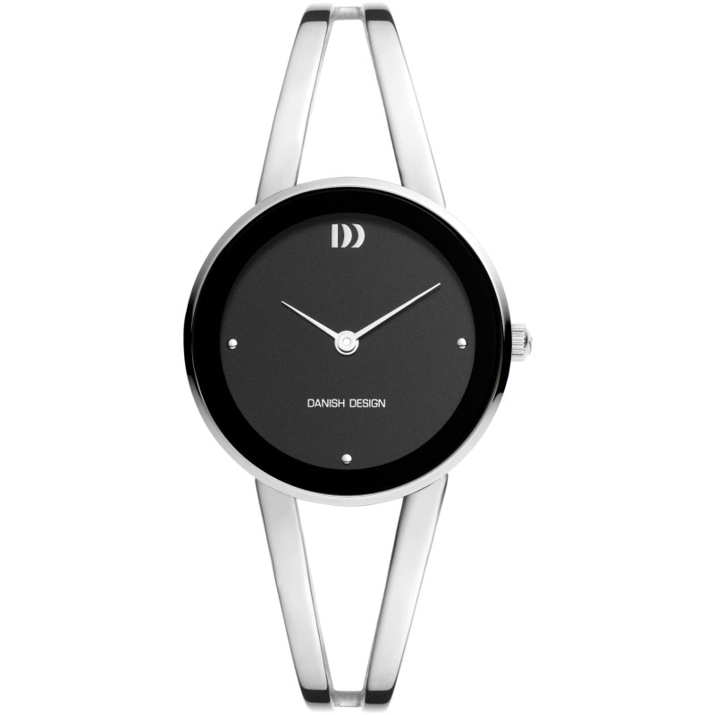 danish-design-pure-nostalgi-iv63q1295-dameshorloge-van-staal-met-zwarte-wijzerplaat-30-mm