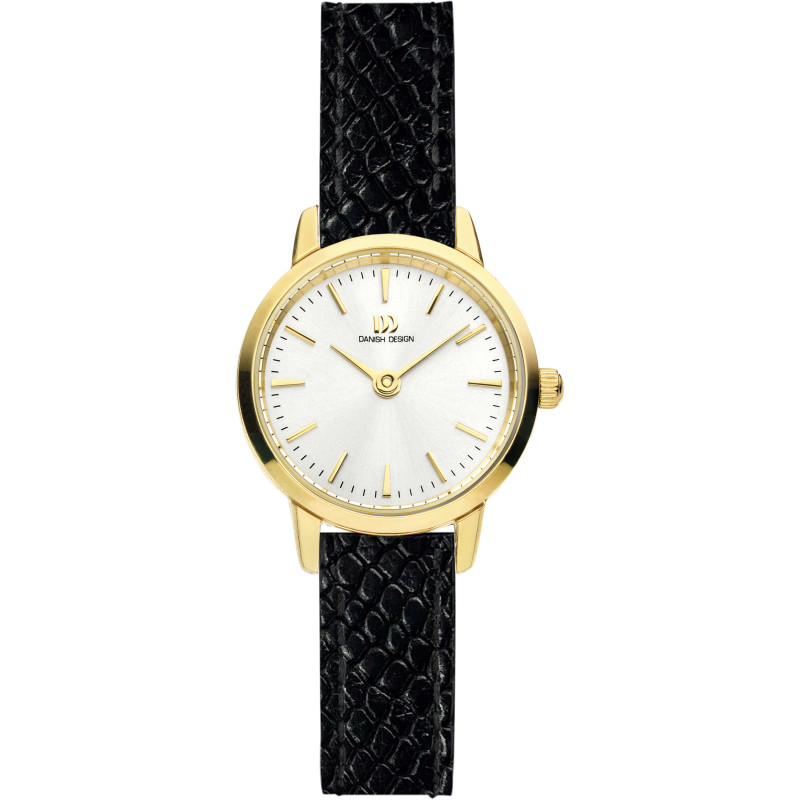 danish-design-tidlos-akilia-mini-iv10q1268-dameshorloge-van-gold-plated-staal-met-zwart-leren-band-22-mm