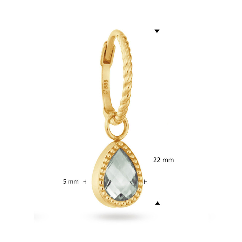 jackie-gold-amstel-jks26-618-14-karaat-gouden-oorring-met-druppel-groene-amethist-per-stuk