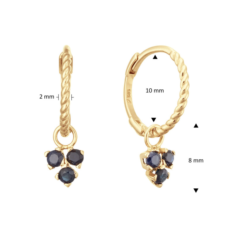 jackie-gold-jke24014-14-karaat-gouden-oorringen-met-driehoekige-saffier-hanger-hoogte-18-mm