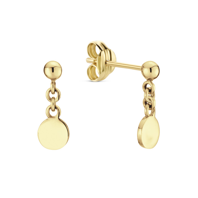 jackie-gold-jke24402-14-karaat-gouden-oorhangers-rond-met-schakel-hoogte-12-mm