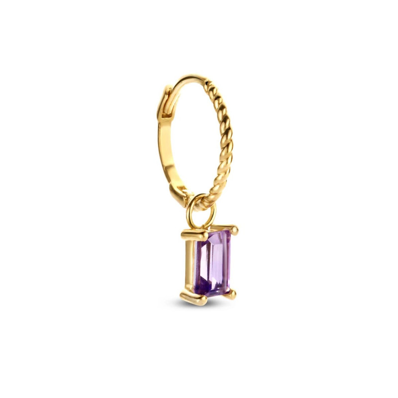 jackie-gold-jks21-156-14-karaat-gouden-oorbel-gedraaid-met-paarse-amethist-hanger-rechthoekig-per-stuk