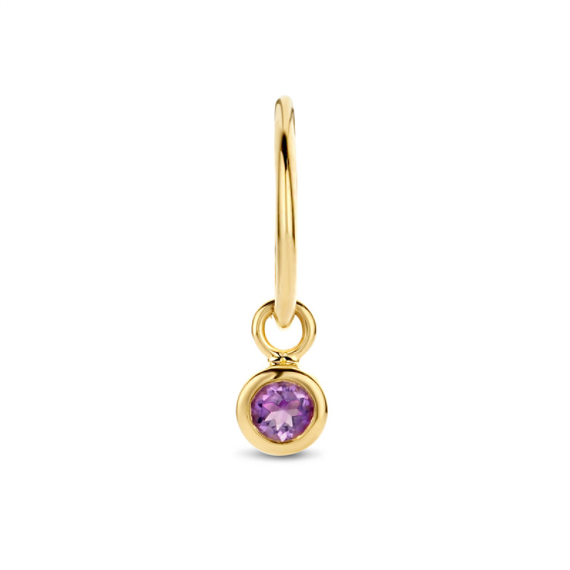 jackie-gold-jks21006-14-karaat-gouden-oorring-met-paarse-amethist-hanger-per-stuk