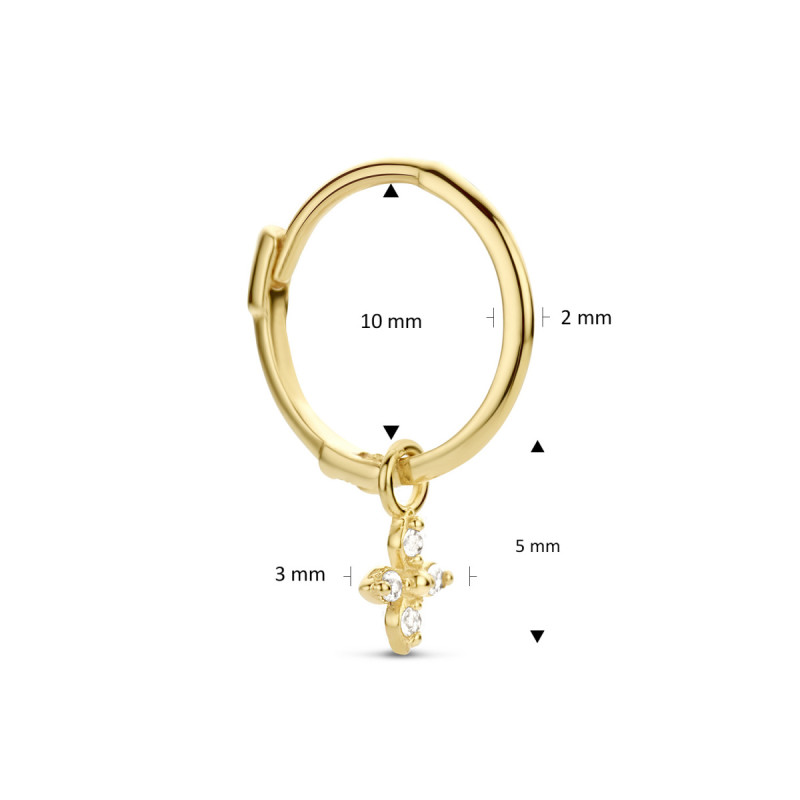 jackie-gold-jks22263-glanzende-bloem-oorring-14-karaat-goud-met-topaas-per-stuk