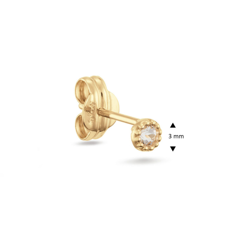 jackie-gold-jks25511-14-karaat-gouden-oorknopje-met-bolletjes-rand-en-transparante-topaas-per-stuk