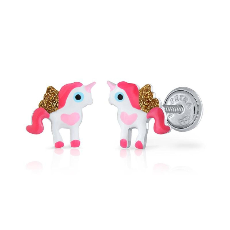 lapetra-lpos0010-925-roze-witte-oorknopjes-eenhoorn-met-vleugels-hoogte-9-mm