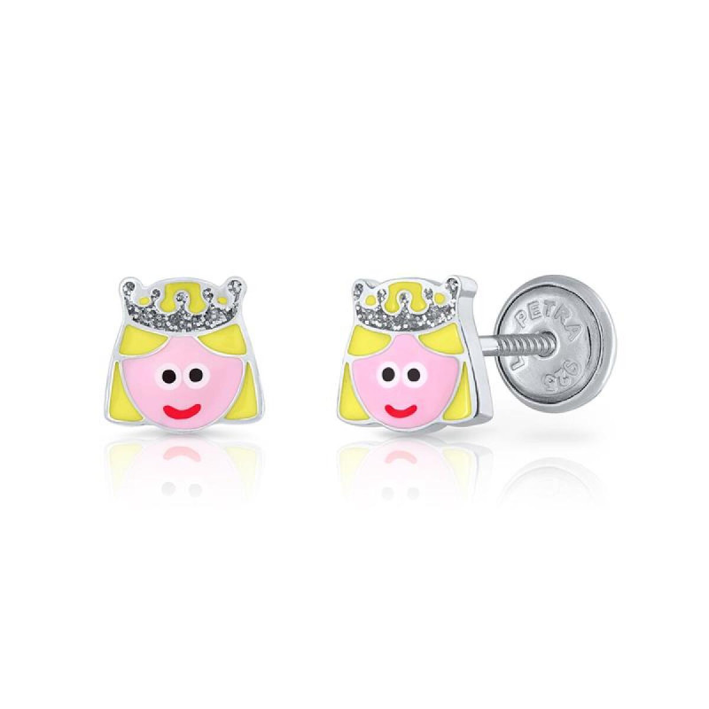 lapetra-lpos0115-zilveren-kinderoorbellen-met-prinses-van-emaille-hoogte-5-mm