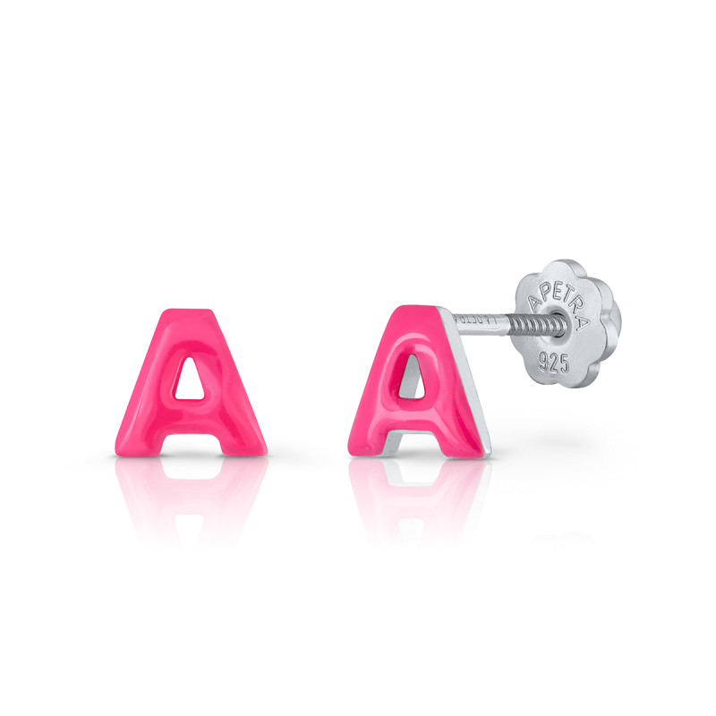 lapetra-lposdr-zilveren-kinderoorknopjes-met-roze-letter