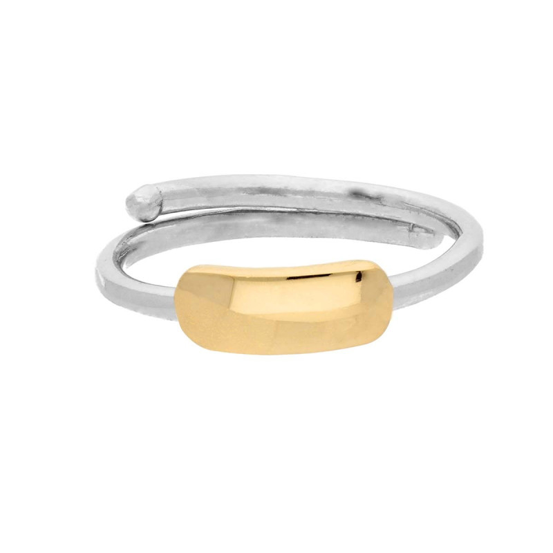 lapetra-lprv0007-bicolor-kinderring-met-goudkleurige-rechthoek-en-zilveren-band-breedte-4-mm
