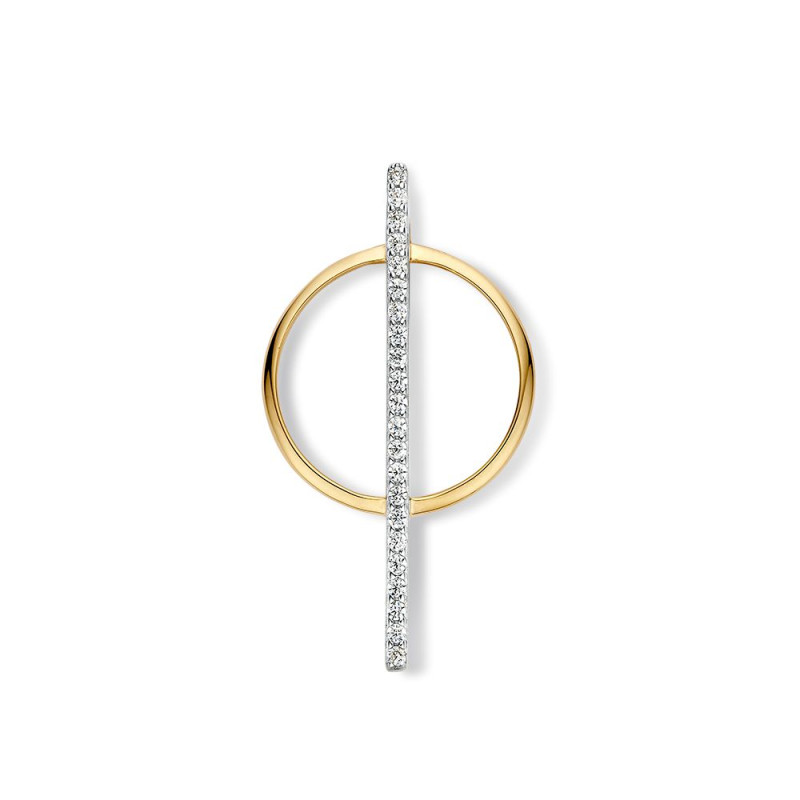 14-karaat-bicolor-hanger-geelgoud-en-witgoud-rondje-met-streep-24-mm-32-mm