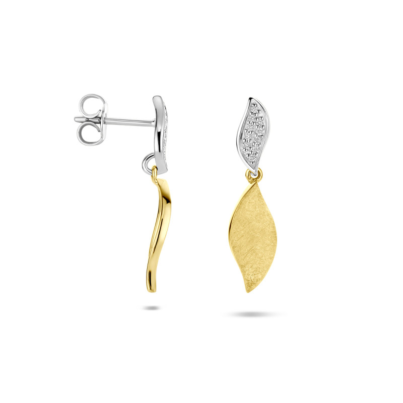 14-karaat-bicolor-oorhangers-met-diamanten-0-06-crt-organische-vorm-6-mm-breed-hoogte-24-mm