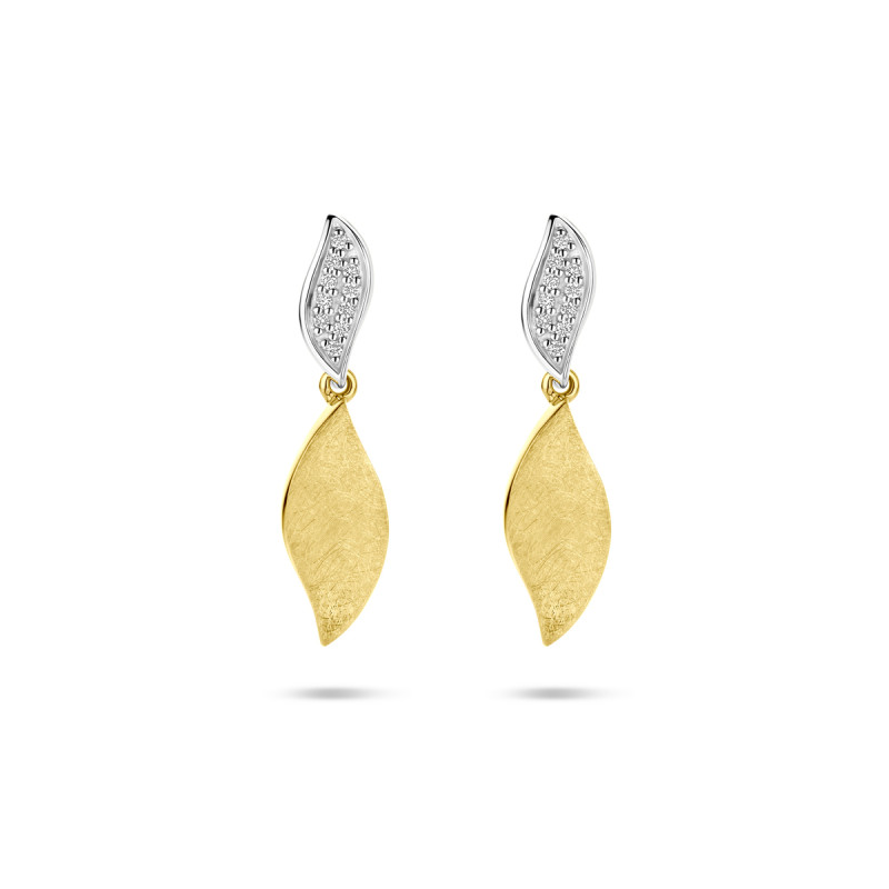 14-karaat-bicolor-oorhangers-met-diamanten-0-06-crt-organische-vorm-6-mm-breed-hoogte-24-mm