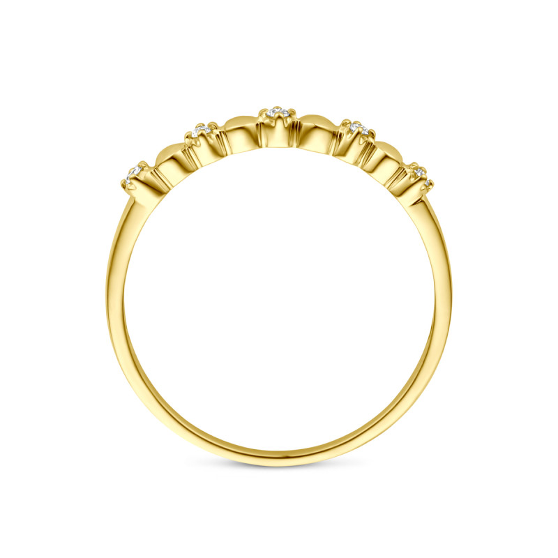 14-karaat-glanzende-gouden-bolvormige-diamanten-ring-0-05-crt-2-mm-breed