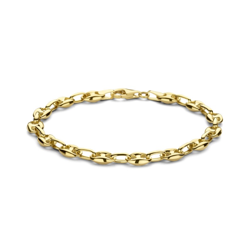 14-karaat-gouden-armband-met-koffieboontjes-lengte-18-cm