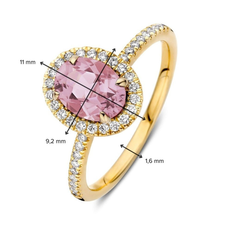 14-karaat-gouden-entourage-ring-met-roze-morganiet-1-12-crt-diamanten-0-24-crt-11-mm-breed