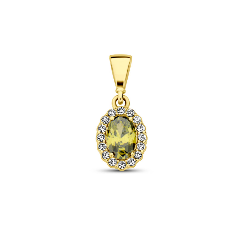 14-karaat-gouden-geboortesteen-hanger-met-lichtgroene-zirkonia-augustus