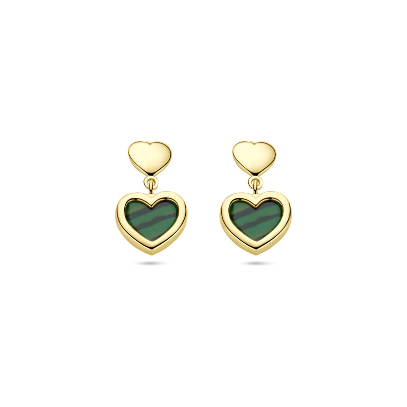 14-karaat-gouden-hartjes-oorhangers-met-groene-malachiet-8-mm-x-14-mm