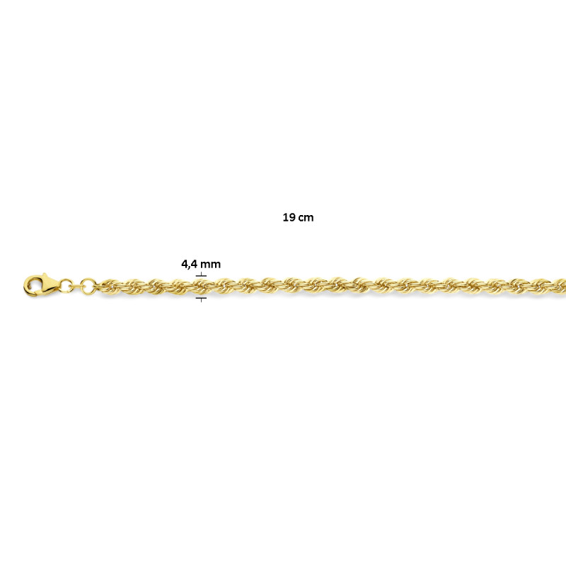 14-karaat-gouden-koordarmband-4-4-mm-breed-lengte-19-20-cm