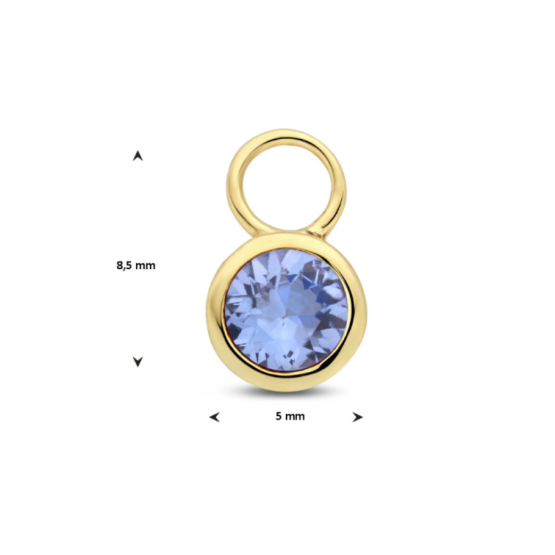 14-karaat-gouden-oorbedel-met-ronde-blauwe-tanzaniet-per-stuk-85-mm-x-5-mm