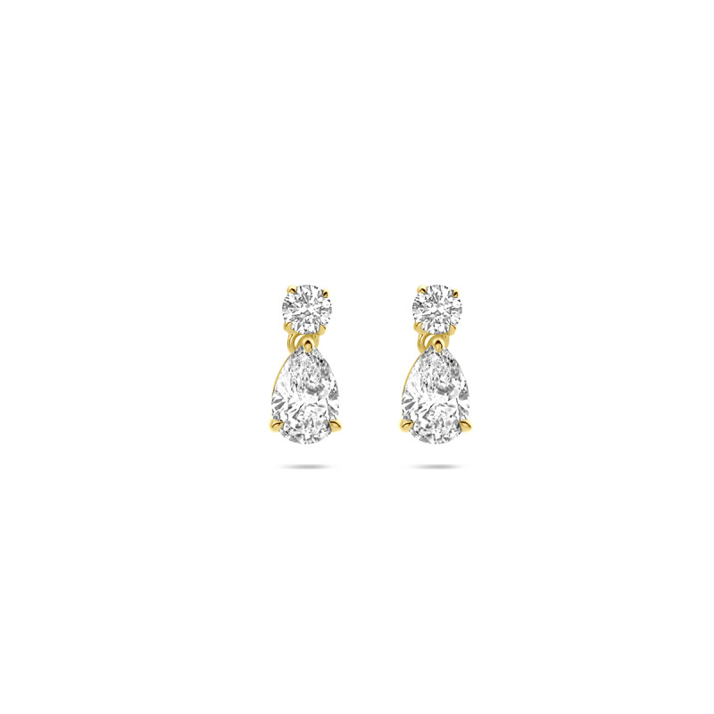 14-karaat-gouden-oorhangers-met-lab-grown-diamant-1-25-crt-peer-en-briljant-geslepen-hoogte-10-mm