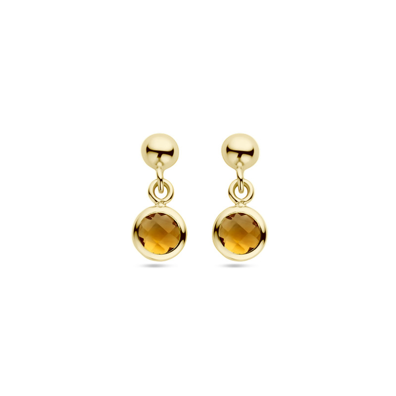 14-karaat-gouden-oorhangers-met-ronde-gele-oranje-citrien-hoogte-11-13-mm