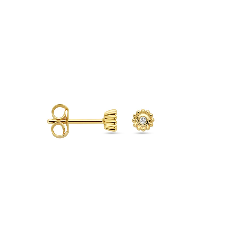 14-karaat-gouden-oorknopjes-met-bolletjes-en-diamanten-van-0-02-crt-diameter-4-mm