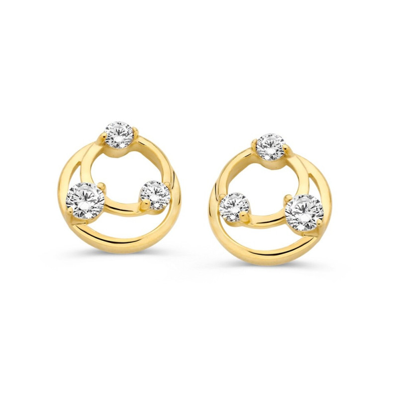 14-karaat-gouden-oorknopjes-met-dubbele-cirkels-en-transparante-zirkonia-s-diameter-8-mm