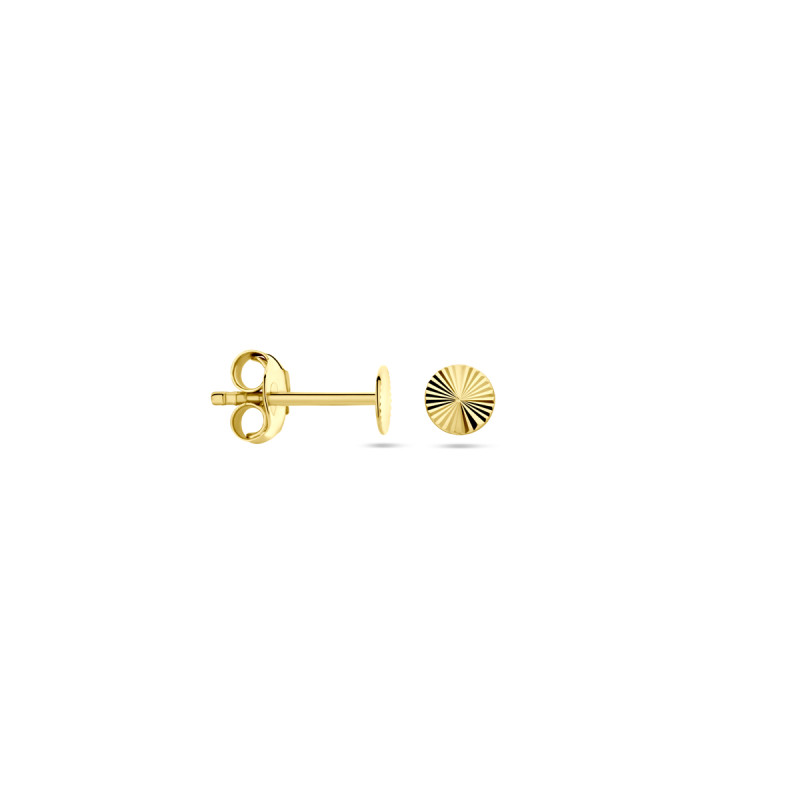 14-karaat-gouden-oorknopjes-met-glanzend-gediamanteerd-oppervlak-diameter-4-mm