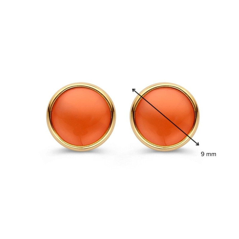 14-karaat-gouden-oorstekers-met-ronde-oranje-maansteen-diameter-9-mm