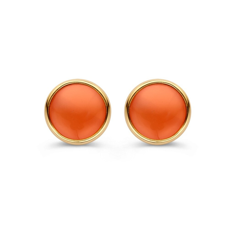 14-karaat-gouden-oorstekers-met-ronde-oranje-maansteen-diameter-9-mm