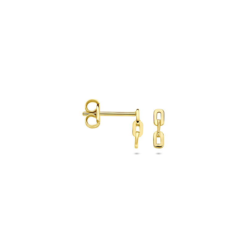 14-karaat-gouden-oorstekers-met-schakelvorm-en-glanzende-afwerking-7-mm-x-2-mm