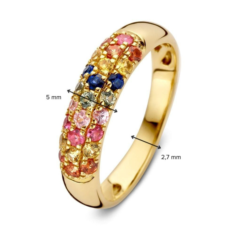 14-karaat-gouden-ring-met-kleurrijke-briljant-geslepen-saffier-stenen-van-5-mm-breed