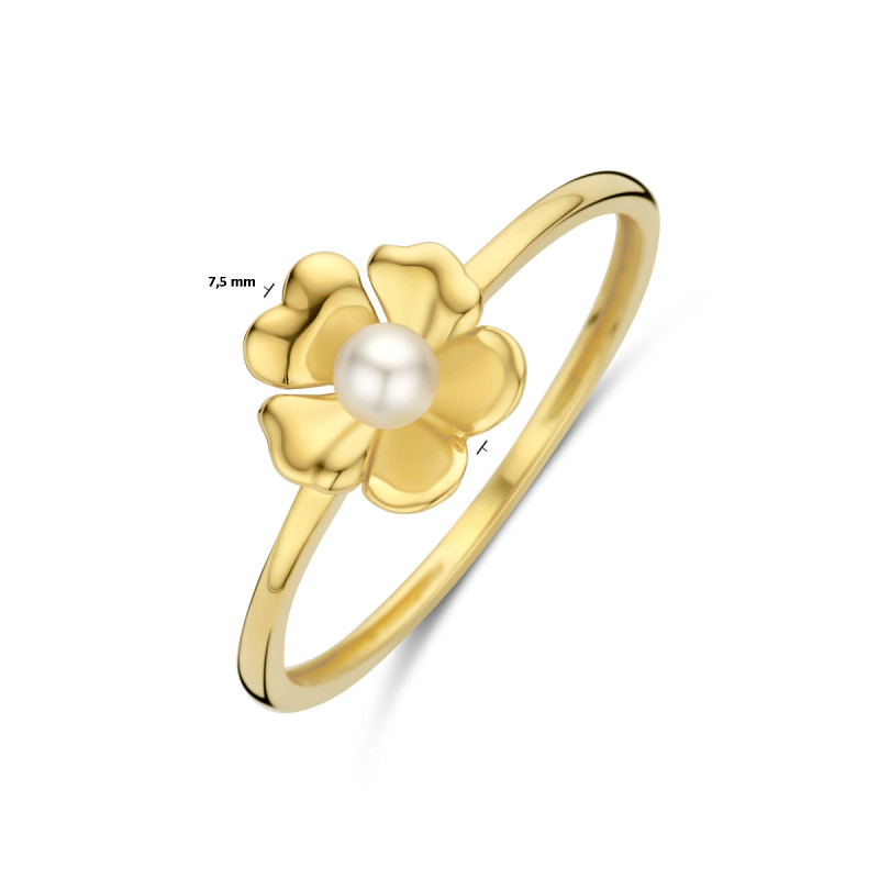 14-karaat-gouden-ring-met-parel-in-bloemvorm-7-5-mm-breed