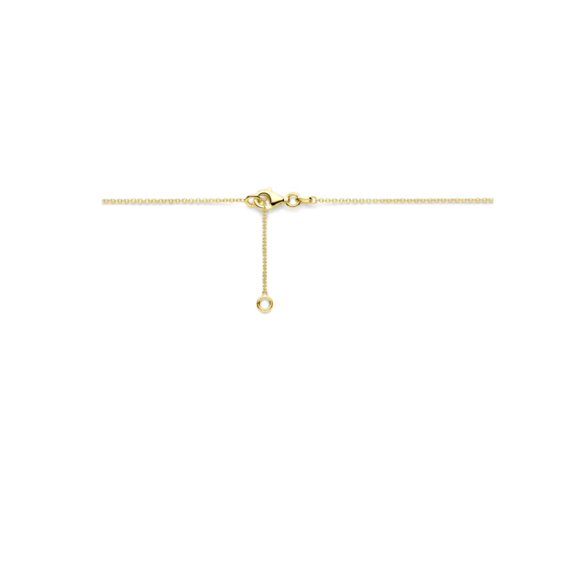 14-karaat-gouden-schakelketting-met-glanzende-bolvormige-elementen-lengte-42-45-cm