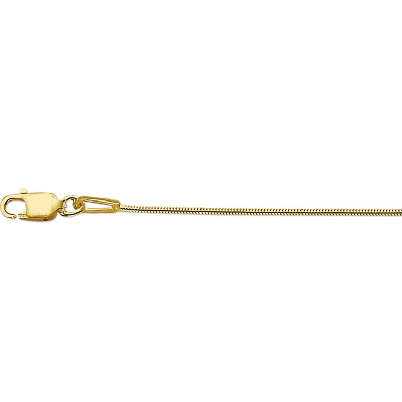 Isaac backup Puur 14-karaat gouden slangen ketting 1.1 mm - Lengte 41 + 4 cm | Mostert  Juweliers