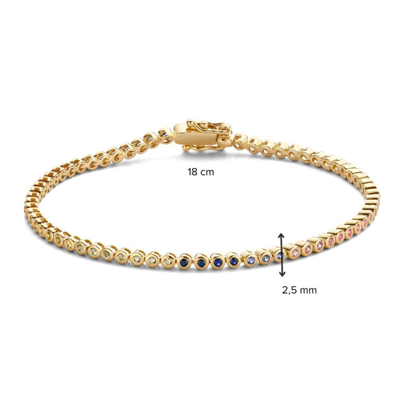 14-karaat-gouden-tennisarmband-met-gekleurde-saffier-lengte-18-cm