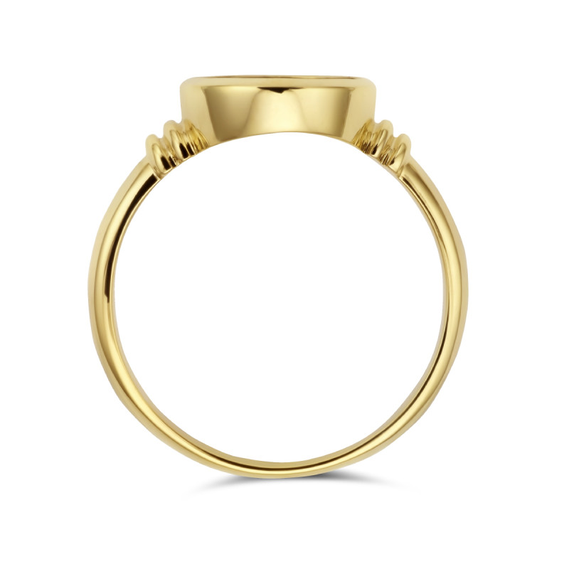 Zegelring Massief Lagensteen 1.91ct | Blauw,goudkleurig | Dames | 7.1 gr. €1.424,05 - Juwelier Jos