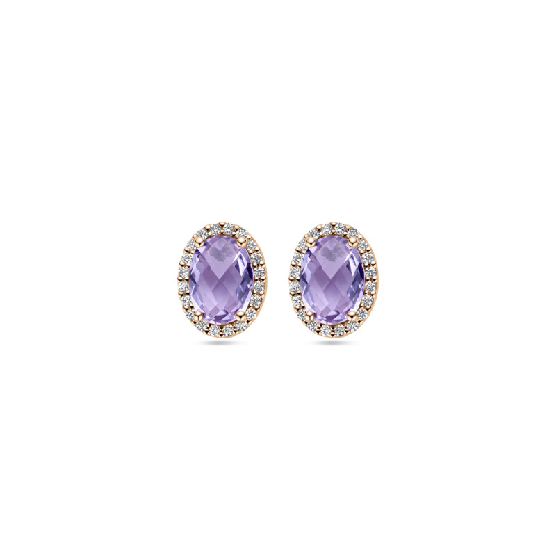 14-karaat-rosegouden-oorknopjes-met-paarse-amethist-en-diamant-0-13-crt-9-5-mm-x-7-5-mm