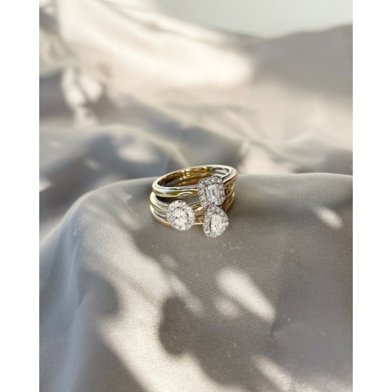 bicolor-14-karaat-halo-ring-met-rechthoekige-transparante-diamant-0-33-crt