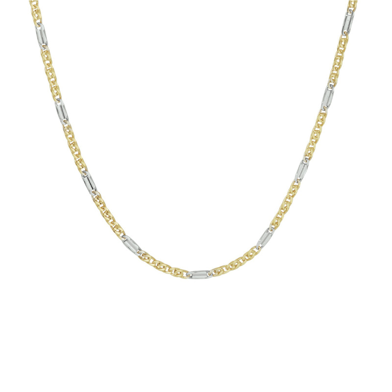 bicolor-14-karaat-schakelketting-met-glanzende-valkenoog-schakels-1-9-mm-breed-lengte-45-cm