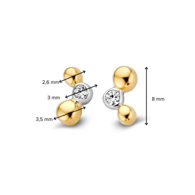 bicolor-oorstekers-met-bolletjes-en-zirkonia-hoogte-8-mm