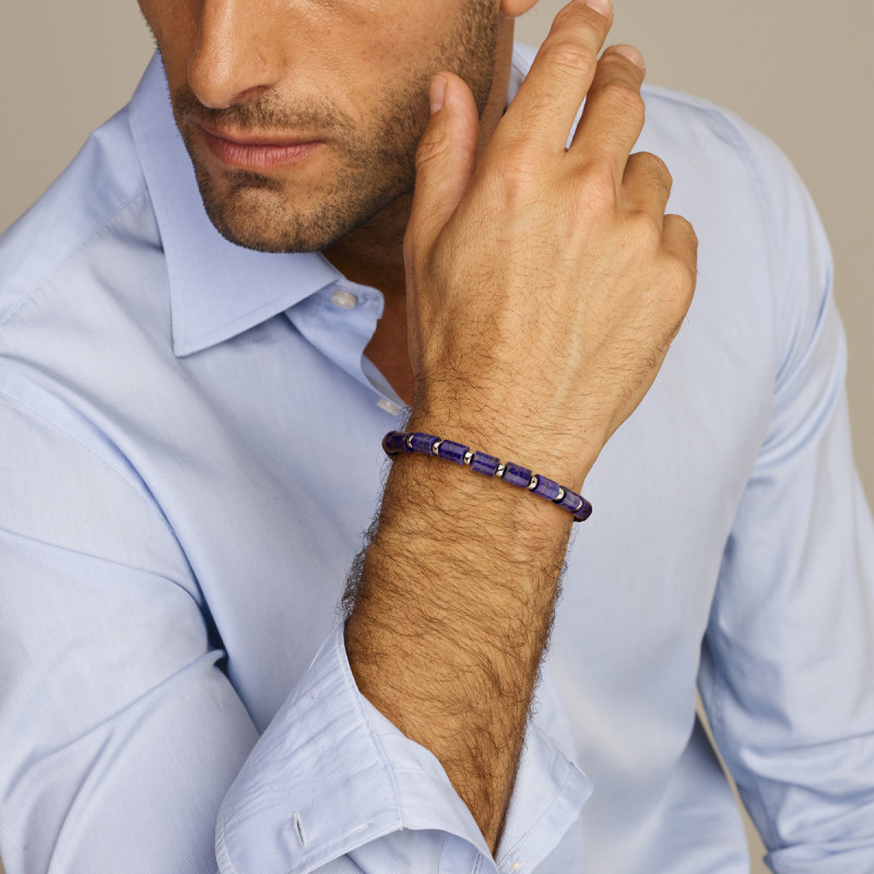 blauwzwarte-koordarmband-voor-heren-met-zilver-lapis-en-onyx-lengte-16-26-cm