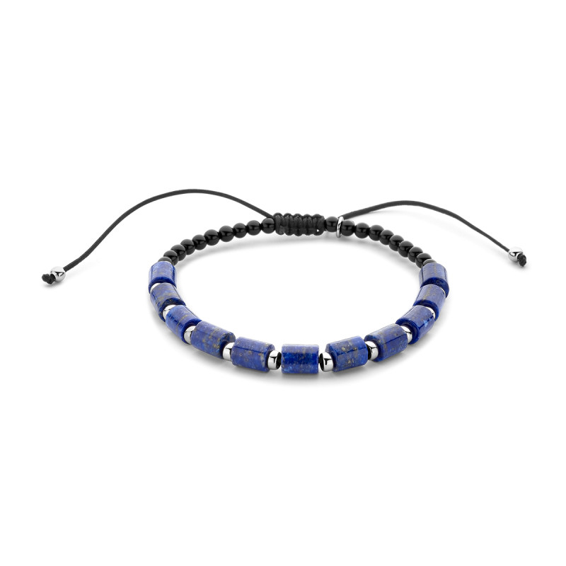 blauwzwarte-koordarmband-voor-heren-met-zilver-lapis-en-onyx-lengte-16-26-cm