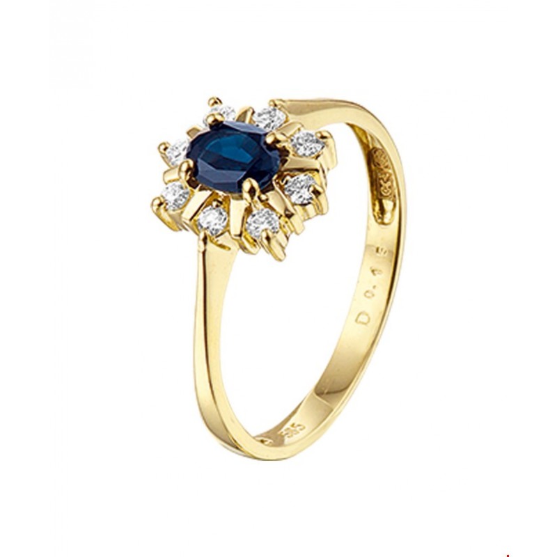 Praten tegen kabel royalty Edelstenen gouden ring saffier | Mostert Juweliers